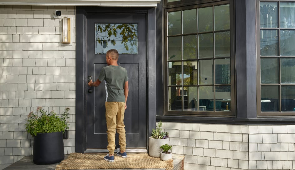 Vivint Smart Lock on home in Brownsville